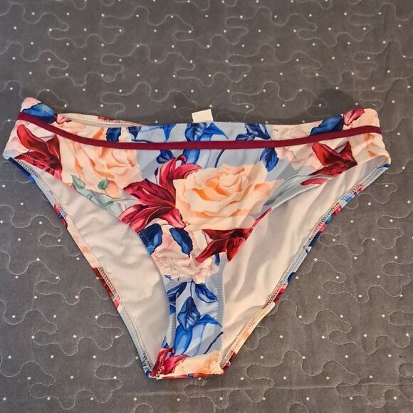 Cupshe Floral Bikini Bottom size large NWT - Picture 1 of 4